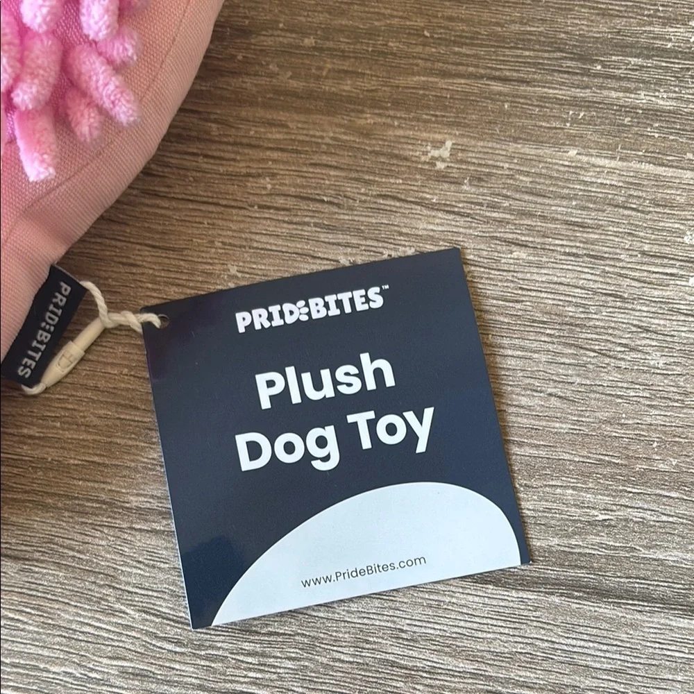 Tangle Teezer Pink Plush Dog Toy